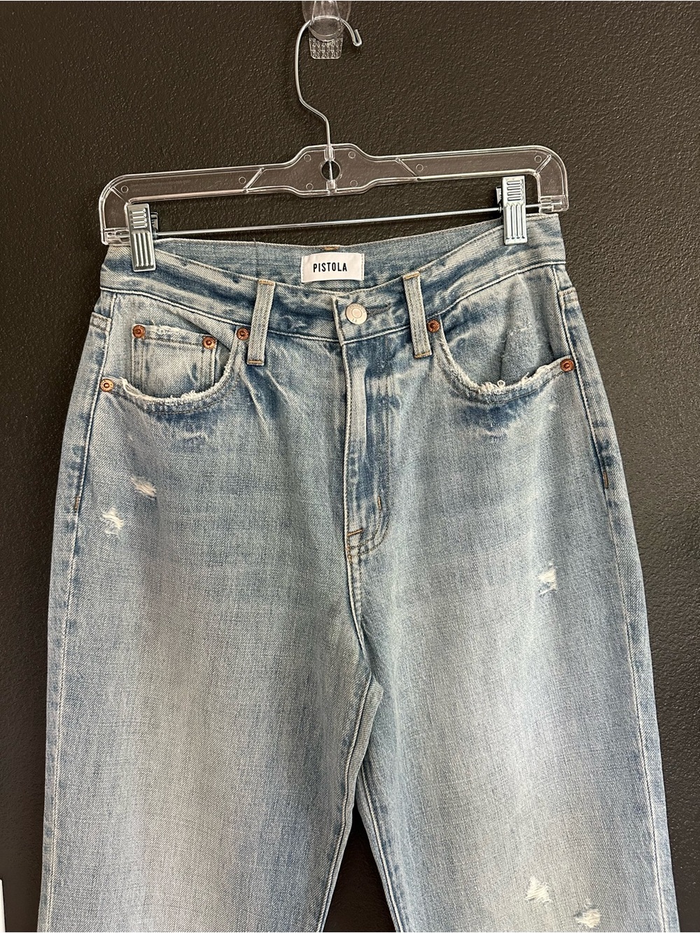Pistola Stevie High Rise Slim Boot Flare Jeans Light Wash NWOT 26 - Picture 6 of 12